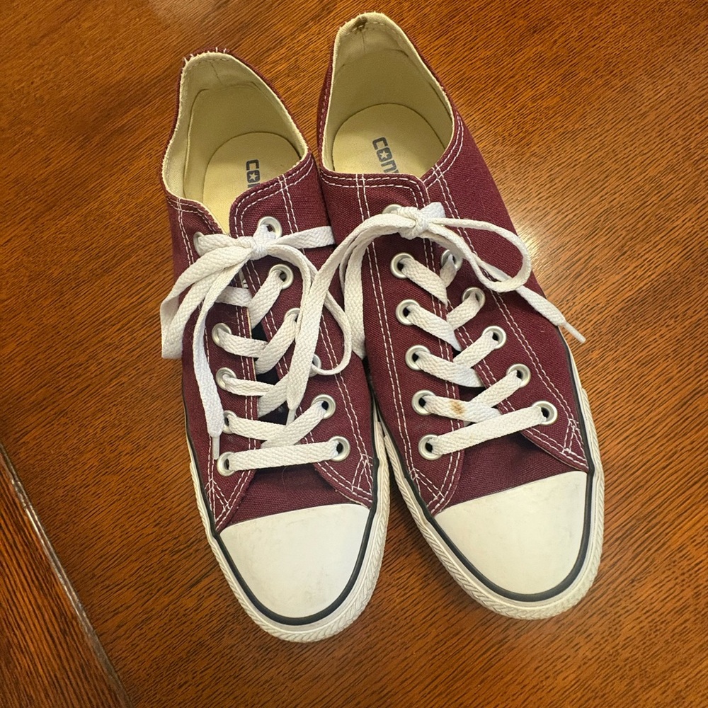 Converse Cream Canvas Sneakers